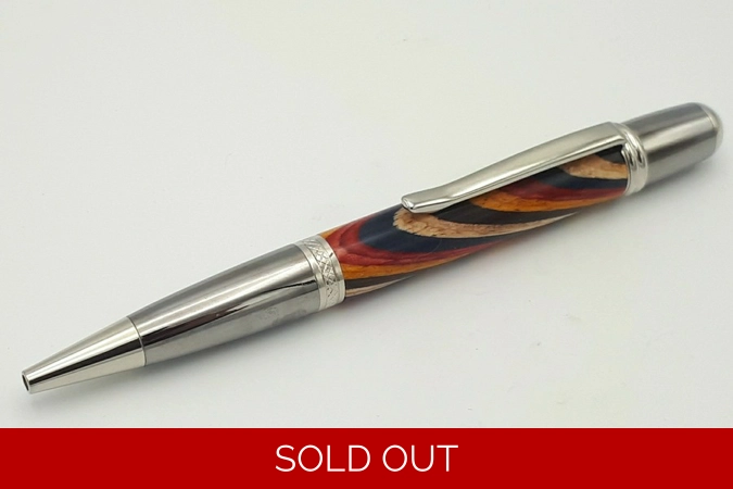 SB1 ballpoint in rainbow wood SB1 ballpoint in rainbow wood